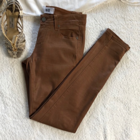 Paige Verdugo Leather-Look Coated Jeans - Picture 3 of 8